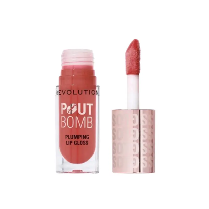 Revolution Pout Bomb Plumping Gloss Melba Warm Peach.webp