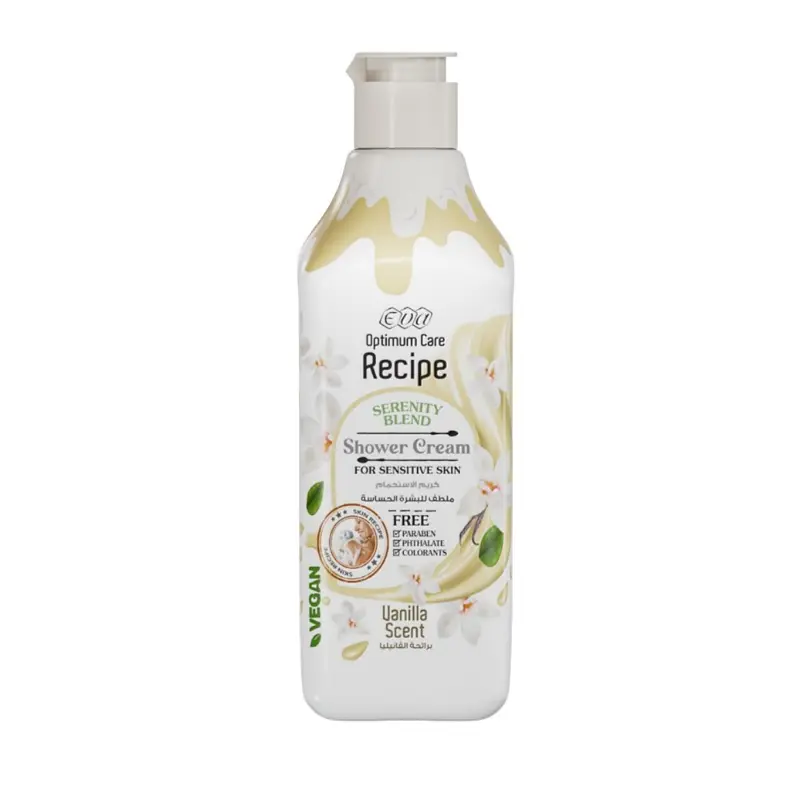Eva Optimum Care Recipe Blend Shower Cream - Vanilla Scent 370ml